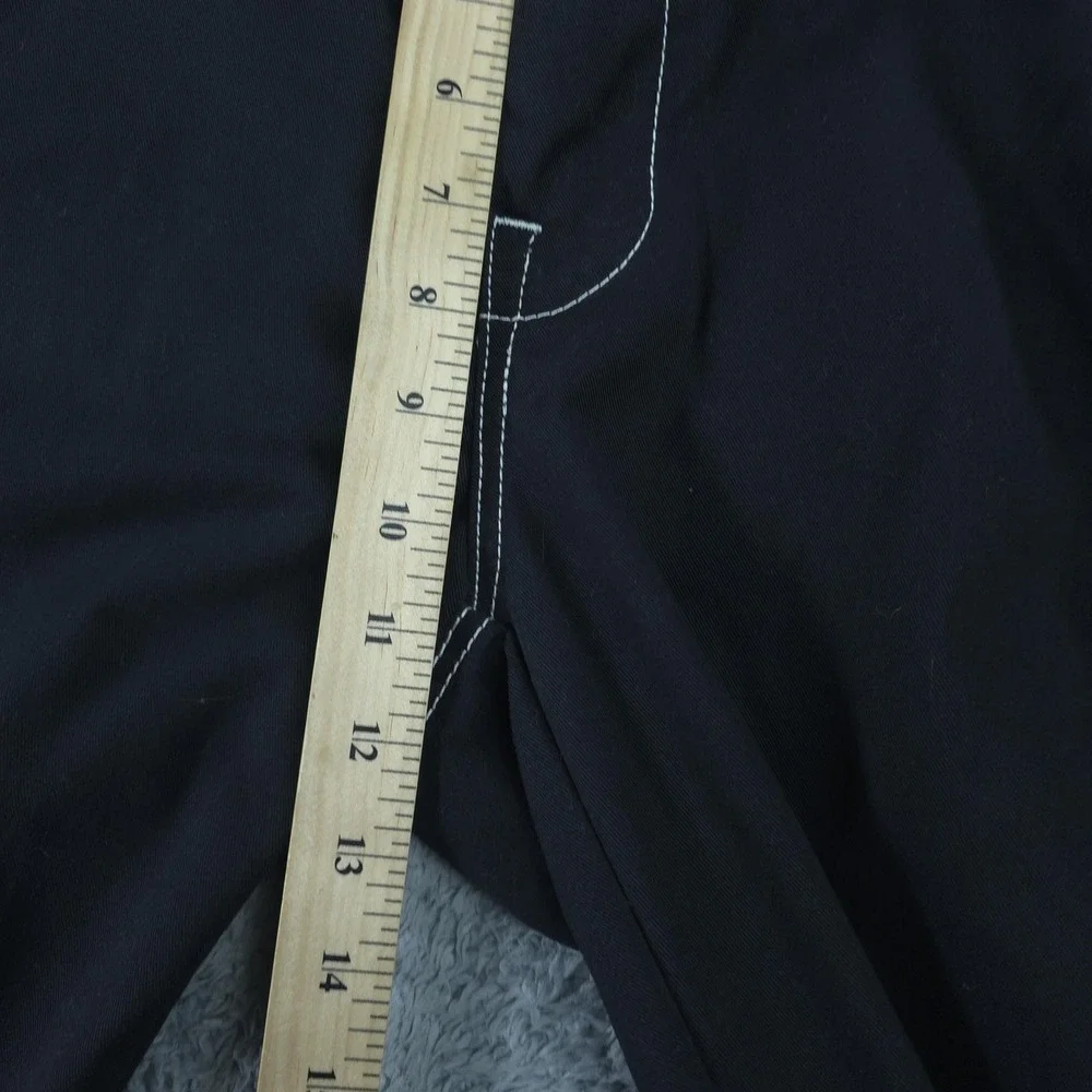 True Religion Cargo Pants Mens 34 Black Contrast Stitch Relaxed Fit Canvas